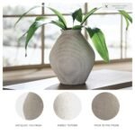 Ashley Hannela 12" Modern Distressed Vase in Antique Tan – Signature Design by Ashley - Image 4