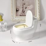 Jasmine Scented Aromatherapy Candle - 6 oz, 42+ Hour Burn, Unique Toilet Design - Perfect Gift for Loved Ones. - Image 6