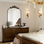 GLSLAND Vintage Arched Wall Mirror 38"x 26" - Gold Carved Metal Frame for Bathroom, Living Room, Entryway. - Image 7