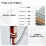 Shop Honyee 63" x 24" Full Length Mirror with Flannel-Wrapped Wooden Frame, Perfect for Cloakroom, Bedroom, or Living Room. - Image 5