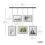 Umbra Black Multi-Picture Frame Display: Stylish Exhibit for Your Favorite Photos - Image 3