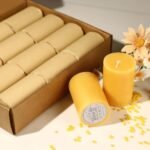 12-Pack Unscented Pure Beeswax Pillar Candles - 384 Hour Burn Time, Dripless & Smokeless - 2x3in - Image 6