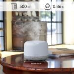 ASAKUKI 500ml Essential Oil Diffuser with Remote Control - 5-in-1 Ultrasonic Humidifier, Timer, Auto-Off (White) - Image 2