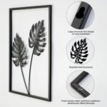 QXSXKJ Black Metal Wall Art Set - 3D Modern Framed Decor for Living Room, Bedroom & Bathroom. - Image 6