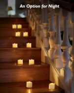 Homemory 24-Pack Flameless LED Votive Candles - 200+ Hour Battery-Operated Tealights for Weddings and Romantic Decor (Batteries Included) - Image 5