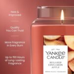Yankee Candle Sugared Cinnamon Apple: Large 22oz Fall Candle with 150-Hour Burn Time. - Image 3