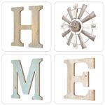 ZAZIWZ Rustic Farmhouse Home Signs with Windmill Clock - Stylish Wall Art for Living Room, Kitchen, and More! - Image 5