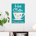 Vextrovia Mid Century Modern Coffee Tin Sign - 6x8 Inch Retro Metal Art Decor for Stylish Spaces - Image 6