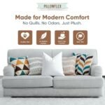 Pillowflex 20x20 Synthetic Down Pillow Insert - Soft Square Throw Pillow for Couch or Bed - Image 3