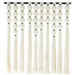 IOWER Large Macrame Wall Hanging - 39" x 39" Boho Cotton Textile Decor, Handmade Fiber Art - Image 5