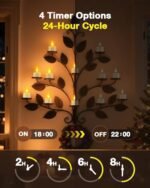 SoulBay 12pcs Flameless LED Tea Light Candles with Remote, USB Rechargeable, Timer & Base for Décor, Weddings, and Emergencies. - Image 5