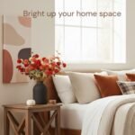 Matte Black 8.6" Arlo Vase for Living Room - Stylish Flower Decor & Centerpiece in Wabi Sabi Style - Image 5