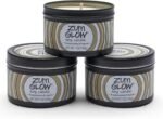 Zum Indigo Wild Glow Frankincense & Myrrh Candle - Soy Wax Candle with Lead-Free Wick - Relaxing Candles Scented with Essential Oils - Long-Lasting Scented Candles - 30-Hour Burn Time - 7 oz (3 Pack)