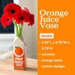 Ban.do Retro Orange Juice Vase - Original Rise and Shine Decorative Ceramic Accent for Home, Kitchen, and Office. Unique Vintage Style! - Image 10
