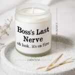 Petalsun Funny Boss's Day Gifts: Handmade Lavender Soy Candle (7oz) - Ideal for Female Bosses! - Image 6
