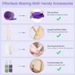 BLITZWAX Brazilian & Bikini Waxing Kit for Women: Hard Wax Warmer for Face & Body, Easy At-Home Removal, Digital Fast Heating, 51 Wax Items - Image 7
