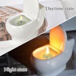 Jasmine Scented Aromatherapy Candle - 6 oz, 42+ Hour Burn, Unique Toilet Design - Perfect Gift for Loved Ones. - Image 4