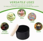 ABK 24PCS 4oz Black Candle Tins with Wood Grain Lids - Matte Jars for DIY Candle Making. - Image 7