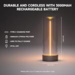 AUGE LIGHT Cordless Minimalist Desk Lamp: Dimmable LED Table Lamp for Gaming, Home, and More. - Image 4