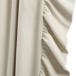 Lush Decor Reyna Ruffle Window Curtain Set, 54" W x 84" L, Wheat - Romantic Ruffles for Bedroom & Living Room - Image 6