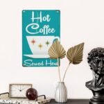Vextrovia Mid Century Modern Coffee Tin Sign - 6x8 Inch Retro Metal Art Decor for Stylish Spaces - Image 2