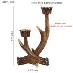 OLHAPZP Deer Antler Candle Holders (2 PCS) – Rustic Farmhouse Decor for Wedding Centerpieces & Home! - Image 3
