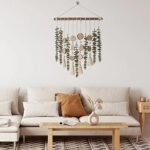 Artificial Eucalyptus Wall Decor: 16.5" Greenery Stems on Wooden Stick for Boho Rustic Home Accent. - Image 7
