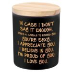 BFJLIFE Candles Gifts for Him Men Romantic Unique Husband Boyfriend Gifts for Valentines Fathers Day Christmas Anniversary Birthday Stocking Stuffers Novelty Lavender Scented Soy Candle