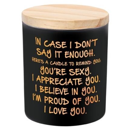 BFJLIFE Candles Gifts for Him Men Romantic Unique Husband Boyfriend Gifts for Valentines Fathers Day Christmas Anniversary Birthday Stocking Stuffers Novelty Lavender Scented Soy Candle