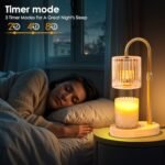 Adjustable Candle Warmer Lamp with Timer: Modern, Flame-Free Home Decor for Wax Blocks & Jar Candles - Image 5