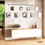 Umbra Exhibit Wall Frame with Metal Rod - Rimless Design for Living Room, Bedroom & More, Black - Image 2
