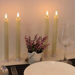 Wondise Ivory Flameless Taper Candles, 6-Pack LED Battery Operated with Timer – Perfect for Halloween, Christmas, and Thanksgiving Décor. - Image 7