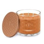 Root Candles Fall Scented Candles Honeycomb Glass Premium 3-Wick Handcrafted Beeswax Blend Candle, 12-Ounce, Mulled Cider