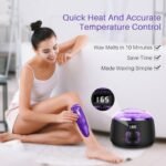 BLITZWAX Brazilian & Bikini Waxing Kit for Women: Hard Wax Warmer for Face & Body, Easy At-Home Removal, Digital Fast Heating, 51 Wax Items - Image 2