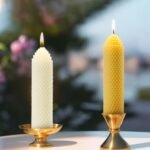 Set of 2 Handmade Beeswax Pillar Candles - Pure Rolled Beeswax for Gifts & Home Decor (1.5×6 in) - Image 6