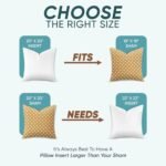 Pillowflex 20x20 Synthetic Down Pillow Insert - Soft Square Throw Pillow for Couch or Bed - Image 2