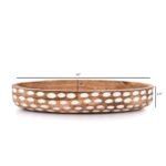 NIRMAN 14" Mango Wood Decorative Bowl - Perfect Centerpiece for Dining & Living Room Decor - Image 5