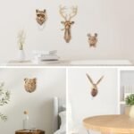 UITWMKTG Gold Rabbit Animal Head Wall Decor - Modern Sculpture for Living Room, Office, or Bedroom - Image 6