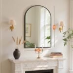 Sweetcrispy 24"x36" Arch Black Bathroom Mirror, Metal Frame Vanity Mirror for Bedroom & Living Room. - Image 4