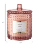 LA JOLIE MUSE Rose Noir & Oud Candle | Lemon, Rose & Oud | 10 oz Soy Wax | 55-Hour Burn | Perfect Gift for Hosts - Image 8