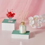 Capri Blue Reed Diffuser Set - Scented Oil, Sticks & Iridescent Glass Bottle - Volcano 5.7 fl oz - Image 2