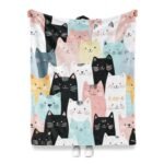Jekeno Cat Gifts Blanket: Cozy Flannel Throw for Cat Lovers—Perfect Birthday, Christmas, and Valentine's Present! - Image 2