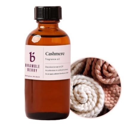 Bramble Berry Cashmere Fragrance Oil 2 oz | Warm Cozy Scent with Vanilla for Candles, Soap, Lotion, Perfume & Bath Bombs | Skin Safe, Vegan, Paraben & Phthalate Free, DIY Craft Essential