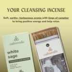 White Sage Incense Sticks for Cleansing - 80 Charcoal-Free Sticks Made from Upcycled Flowers. Cleanse Negative Energy and Enhance Protection. - Image 3