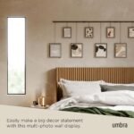Umbra Exhibit Wall Frame with Metal Rod - Rimless Design for Living Room, Bedroom & More, Black - Image 6