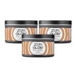 Zum Indigo Wild Glow Amber Candle - Soy Wax Candle with Lead-Free Wick - Relaxing Candles Scented with Essential Oils - Long-Lasting Scented Candles - 30-Hour Burn Time - 7 oz (Pack of 3)