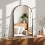 Sweetcrispy 24"x36" Arch Black Bathroom Mirror, Metal Frame Vanity Mirror for Bedroom & Living Room. - Image 5
