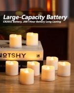 Homemory 24-Pack Flameless LED Votive Candles - 200+ Hour Battery-Operated Tealights for Weddings and Romantic Decor (Batteries Included) - Image 2