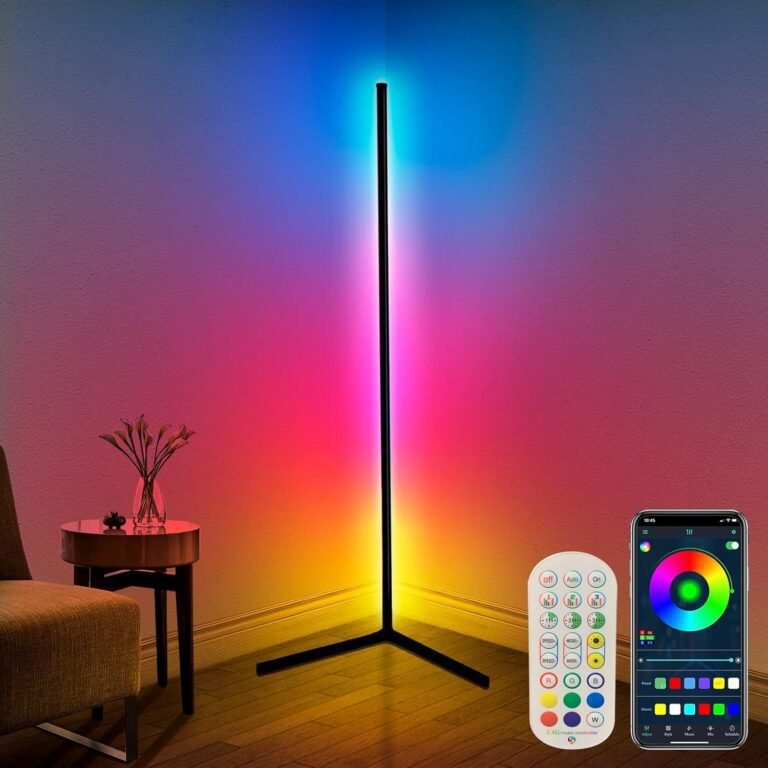 Our Review of the LanSuper 65" Color Changing LED Corner Floor Lamp ...