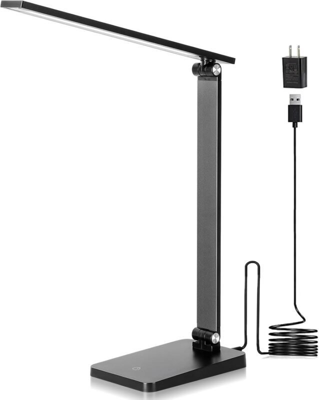 Our Honest Take: LED Desk Lamp with USB Charging & Dimmable Light